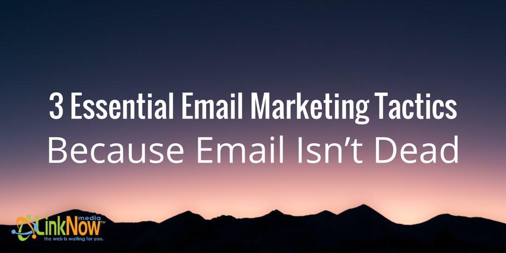 3 Essential Email Marketing Tactics, Because Email Isn't Dead by LinkNow Media