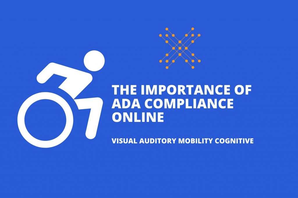 ADA compliance online wheelchair icon with linknow media logo